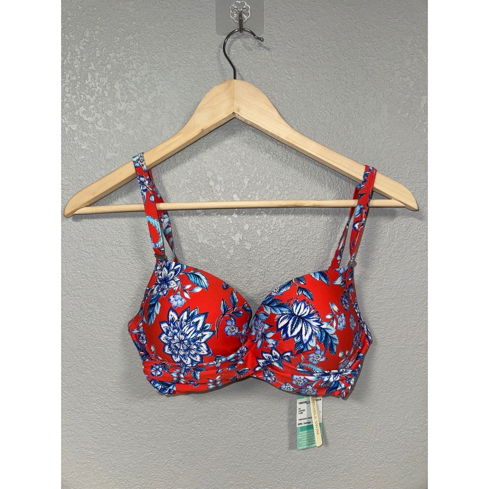 Sea Level Swim Australia Cross Front Moulded Bikini Top US 4 D/DD‎ Cup NWT